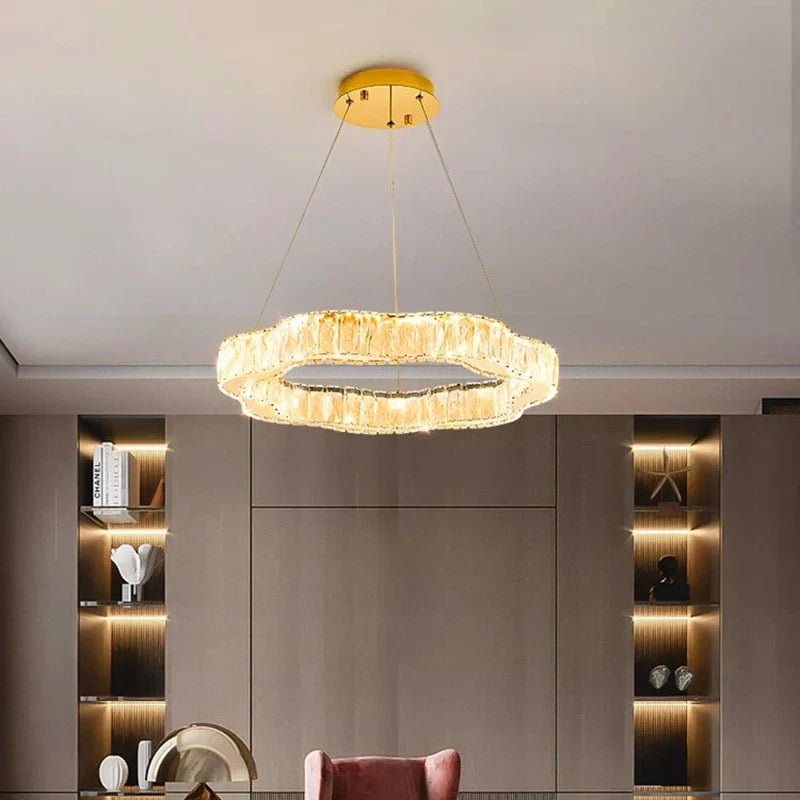 home decorationPendant lights, luxury crystal living room chandelier, bedroom Pendant lamp, ceiling light, indoor lighting