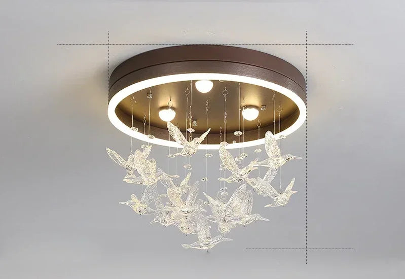 plafonnier led créatif nordique pour éclairage chaleureux et romantique