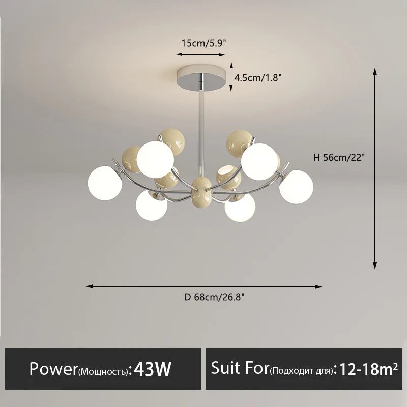lustre créatif led pour décoration moderne chambre enfants
