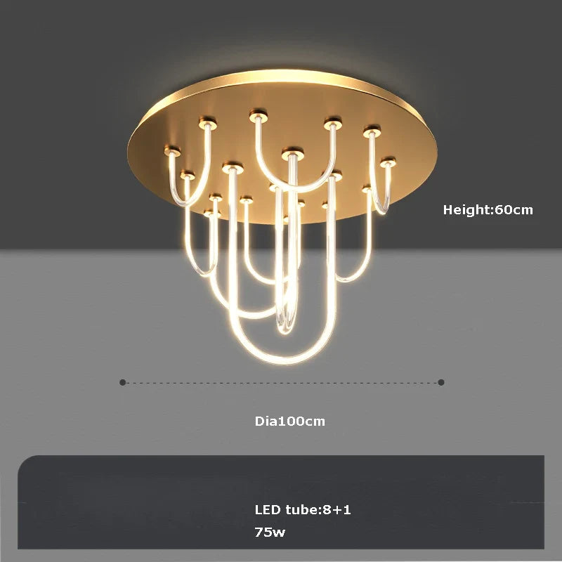 lustre led dimmable postmoderne ceinture magique 2022 nouvelle tendance