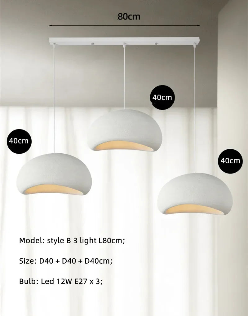 suspension japonaise wabi-sabi design simple pour intérieur