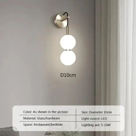 suspension en verre nordique pour décoration intérieure moderne