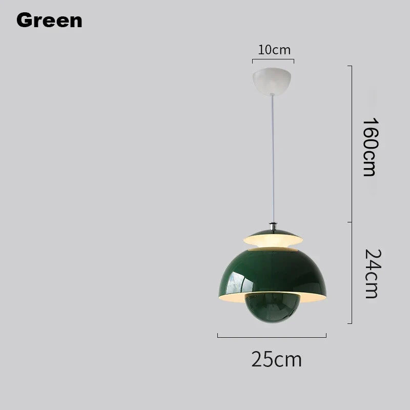 Moderne Nordique Danois Designer LED Suspension Lumière Fleur Bud Décor Art Suspendus Lustres Lampe Maison Chambre Cuisine Lampe De Chevet
