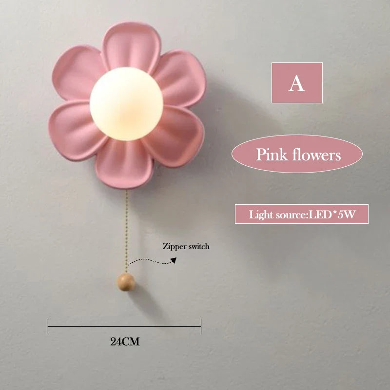 applique murale fleurs pour chambre de princesse moderne