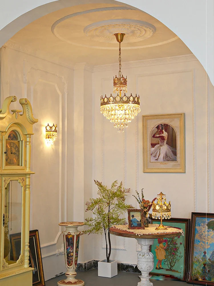 lustre en cristal k9 dimmable pour éclairage moderne