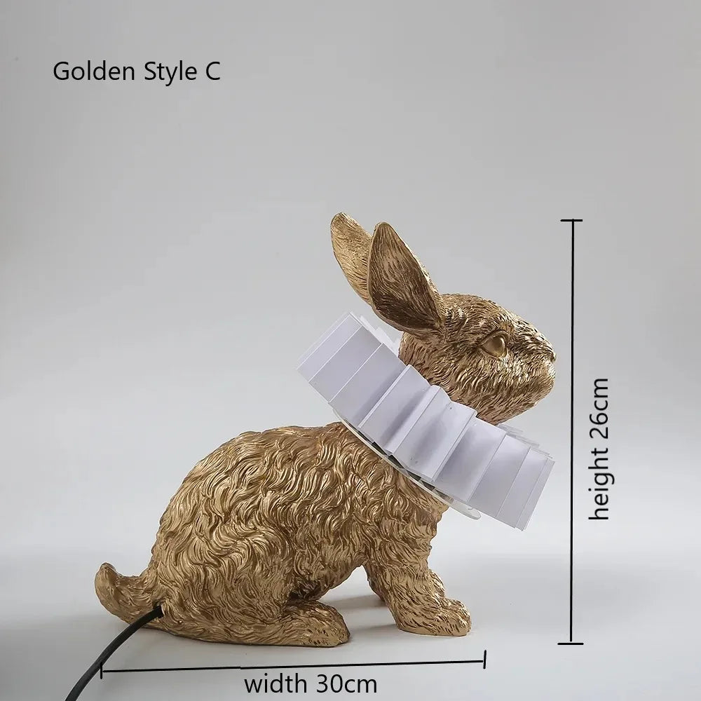 lampe de bureau lapin adorable à led pour enfants