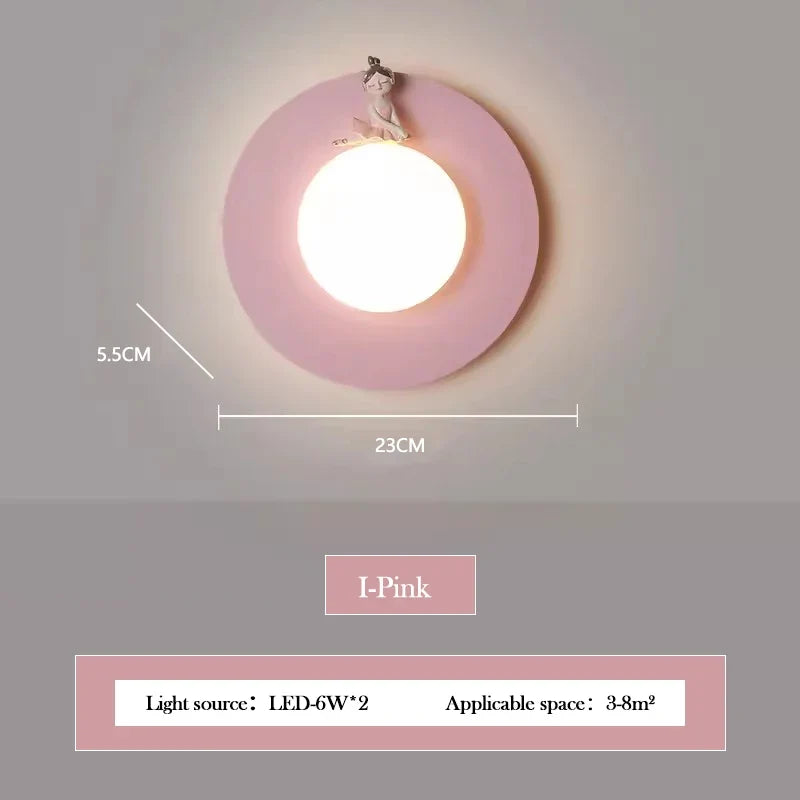 applique murale lumineuse pour chambre de fille moderne et chaleureuse