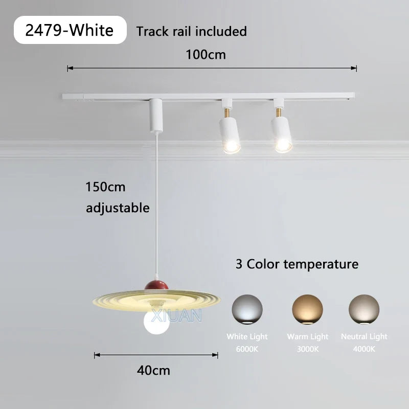 suspension led en bois pour table à manger nordique