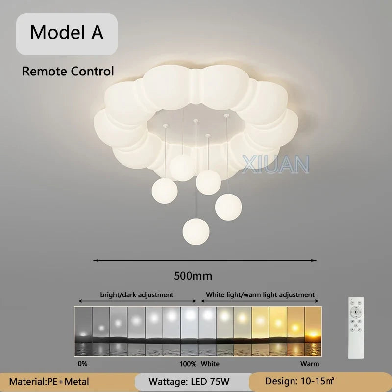 lustre suspendu créatif à bulles led pour enfants maternelle