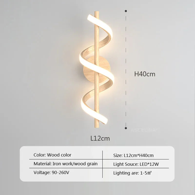 applique murale led décorative style nordique