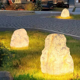 lampadaire de cour en rocaille résine décoratif étanche extérieur
