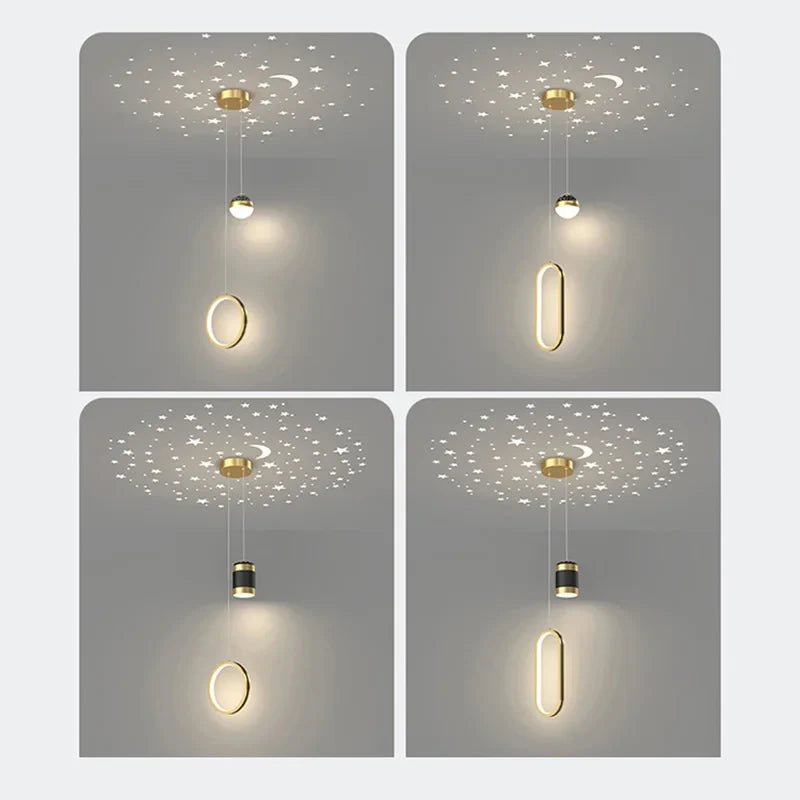 suspension modernes pour éclairage intérieur barre
