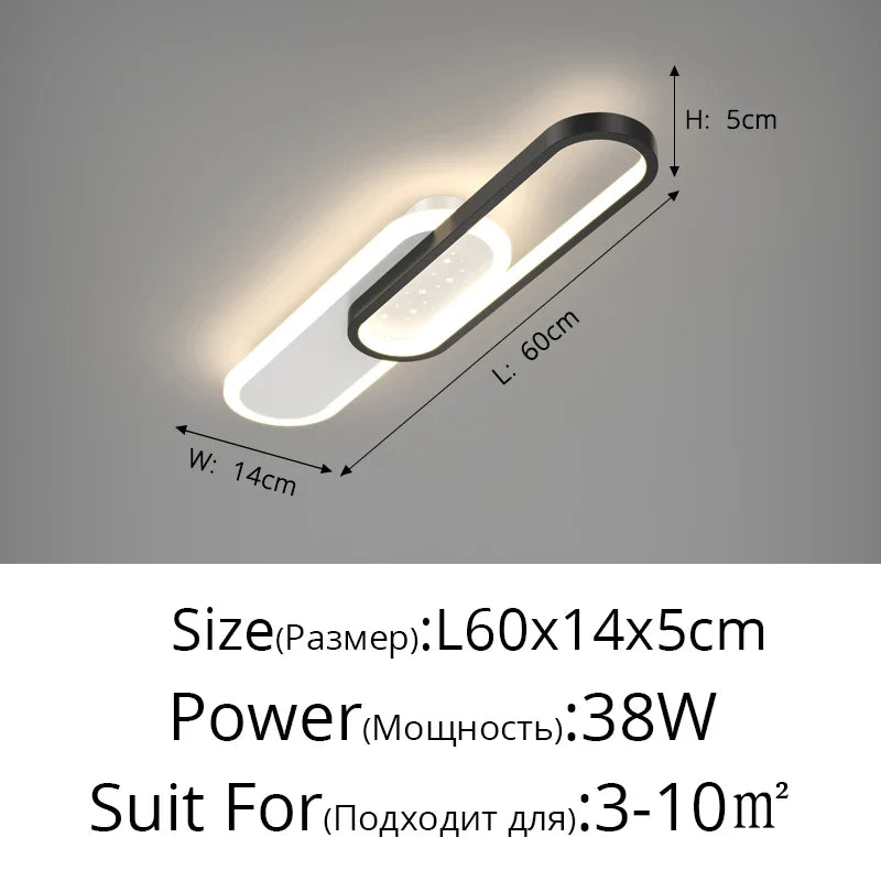 plafonnier led minimaliste moderne pour extérieur