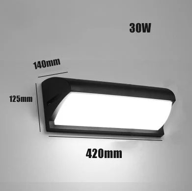 applique murale led aluminium étanche pour extérieur et jardin