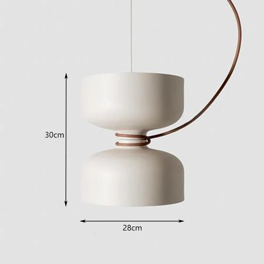 suspension nordique led en fer forgé design moderne