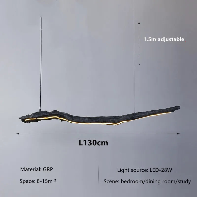 lustre wabi-sabi nordique led pour restaurant et café