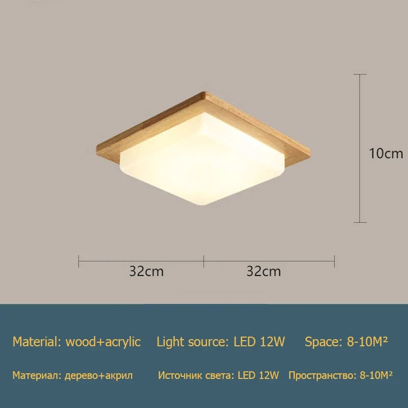 plafonnier grain de bois moderne pour décoration maison
