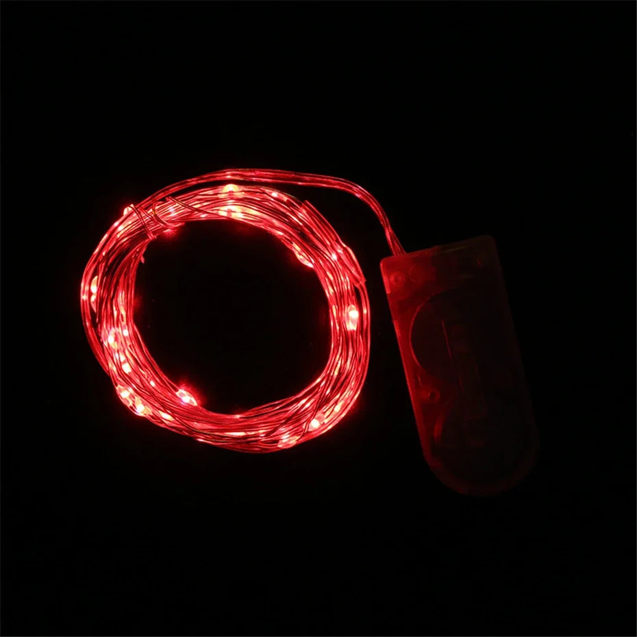 guirlande lumineuse led en fil de cuivre pour décorations de fête