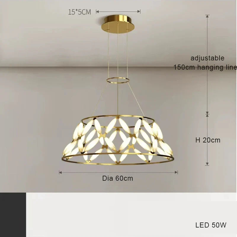 plafonnier led minimaliste moderne avec abat-jour fantaisie