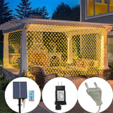 réseau de led solaire étanche pour décoration extérieure jardin