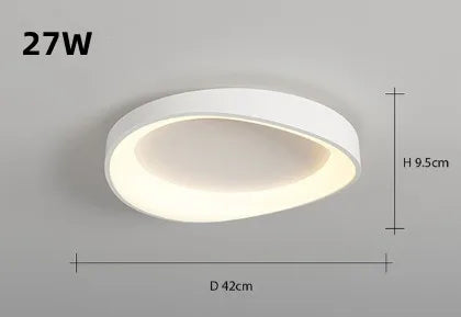 lustre circulaire à led design nordique moderne et créatif