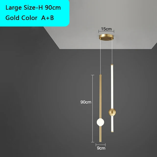 suspension led moderne pour éclairage intérieur créatif