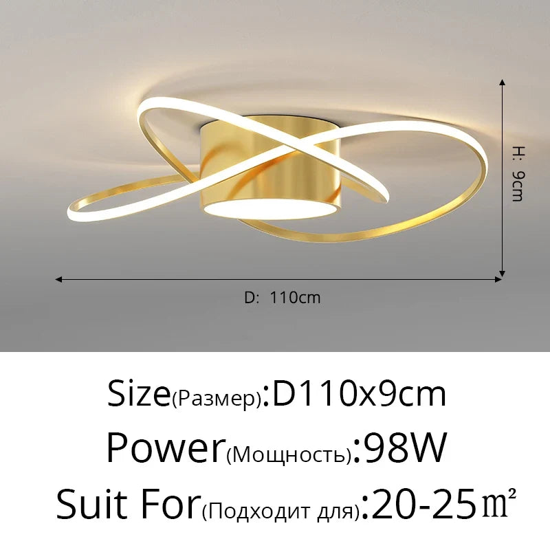 lustre moderne led pour décoration intérieure nordique élégante