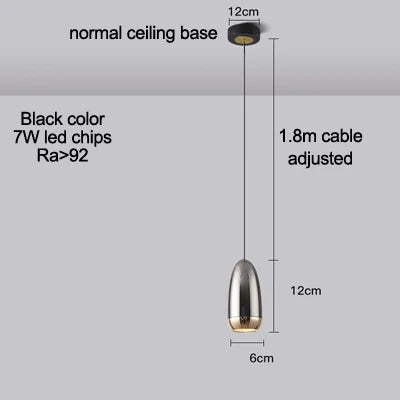 suspension led minimaliste avec gradation tactile et irc élevé