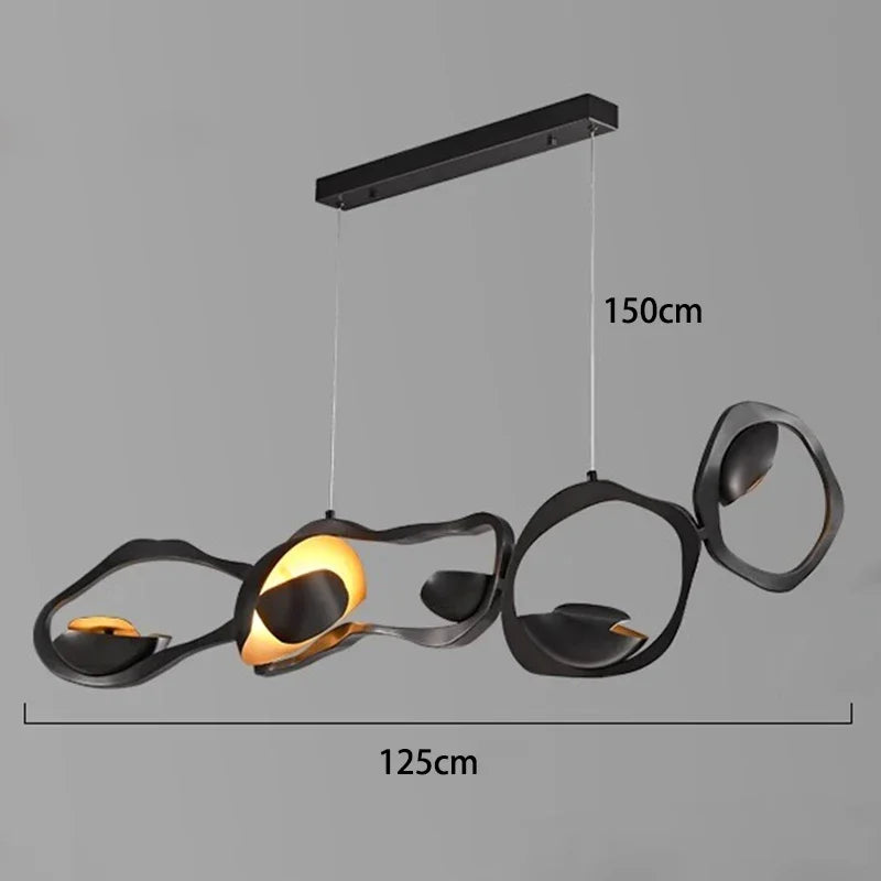 suspension à led au style nordique pour décoration intérieure