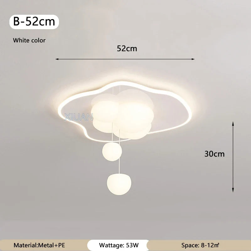 lustre romantique à bulles pour salon et bureau