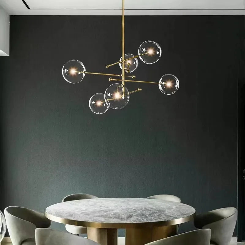 lustre led moderne design nordique pour un éclairage intérieur élégant