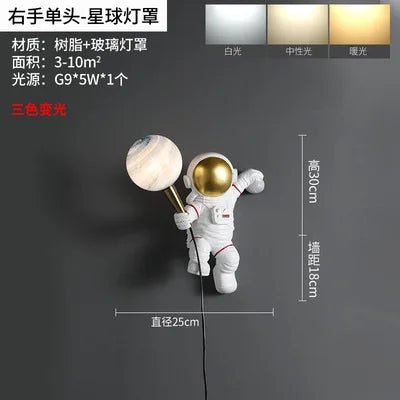 applique murale astronaute décoration chambre enfant créative