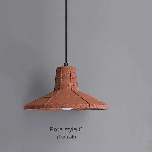 Suspension industrielle créative orange