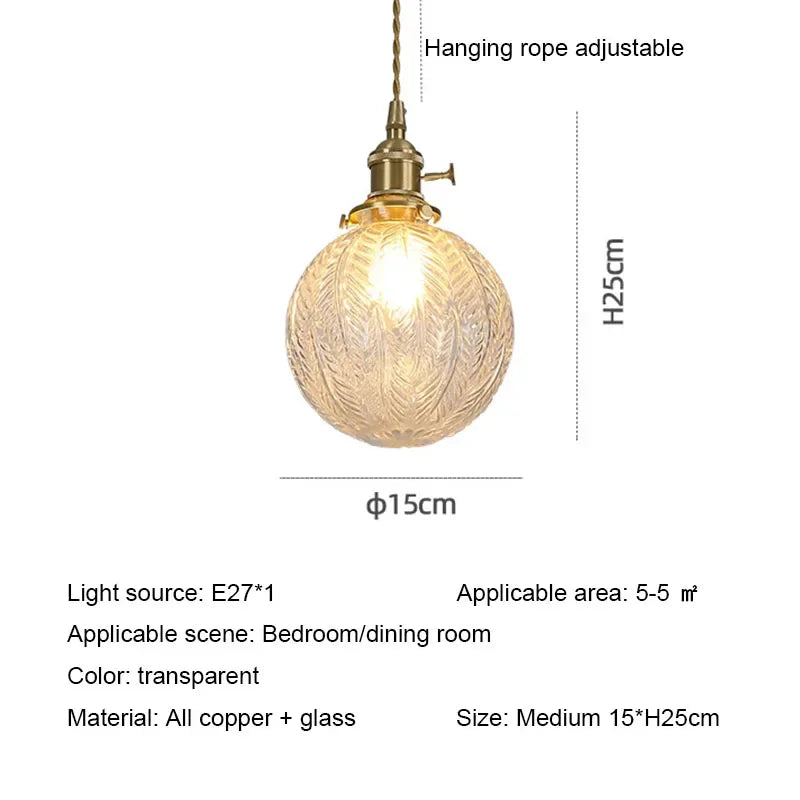 suspension en verre rétro en forme de fleur pour décoration intérieure