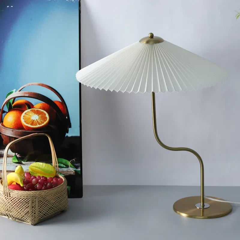 lampe à poser rétro en forme de parapluie décoratif pivotant