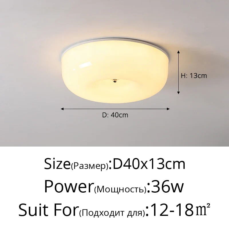 plafonnier en verre simple à spectre complet protection des yeux