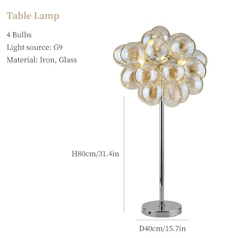 lustre moderne moonriver en verre suspendu pour décoration