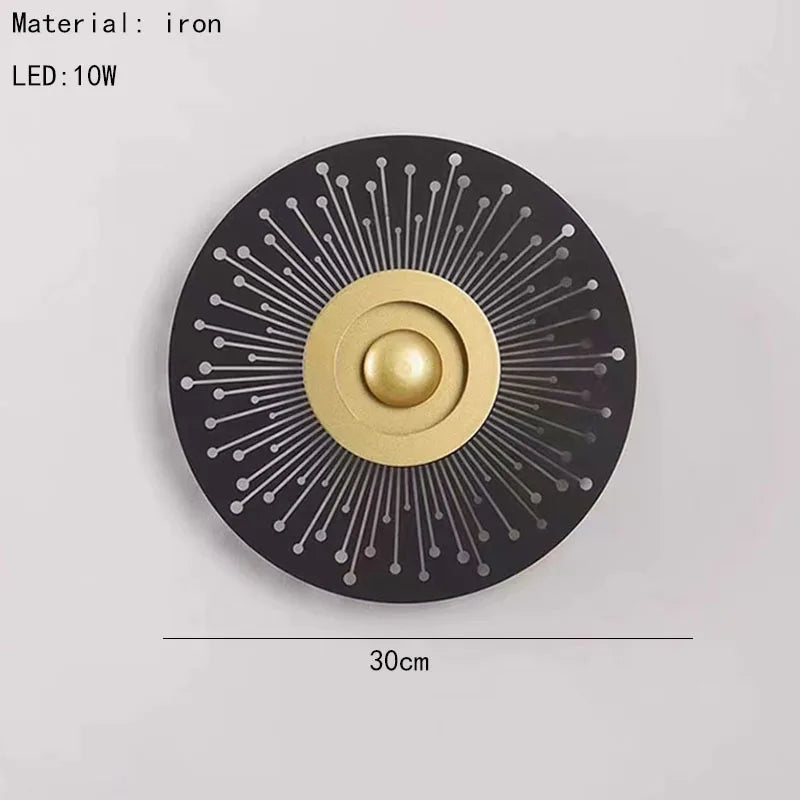 applique murale led ronde art déco pour ambiance chaleureuse
