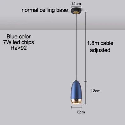 suspension led minimaliste avec gradation tactile et irc élevé
