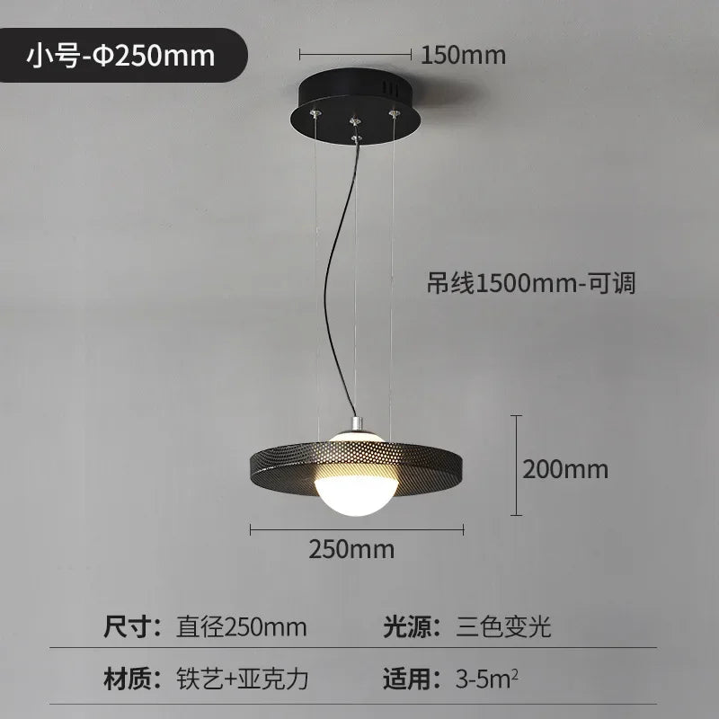 Modern minimalist restaurant chandelier designer, personalized coffee shop bar counter decoration lighting, bedroom bedside lamp