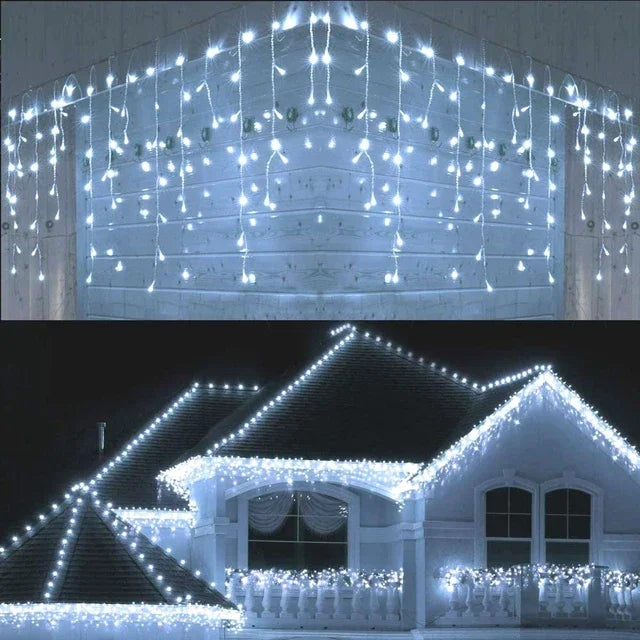 guirlande lumineuse extérieure décorations de Noël pour hiver