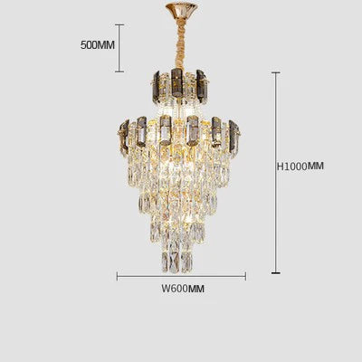 lustre en cristal design contemporain pour intérieur élégant