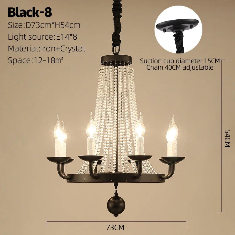 lustre cristal suspendu lumineux pour décoration intérieure élégante