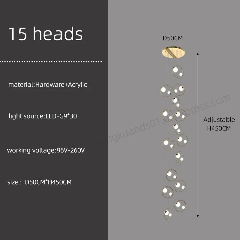 lustre moderne design pour un intérieur loft élégant