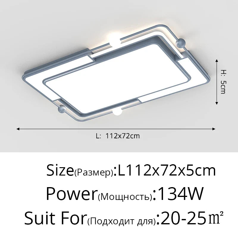 plafonnier led encastré carré moderne simple créatif