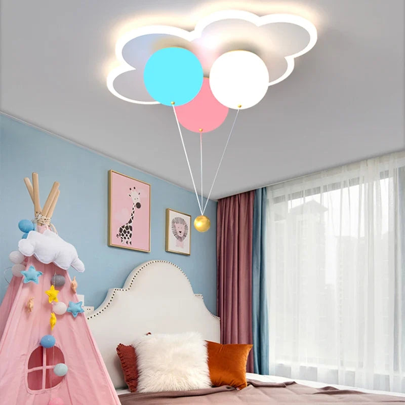 lustre kawaii pour enfants en acrylique avec télécommande