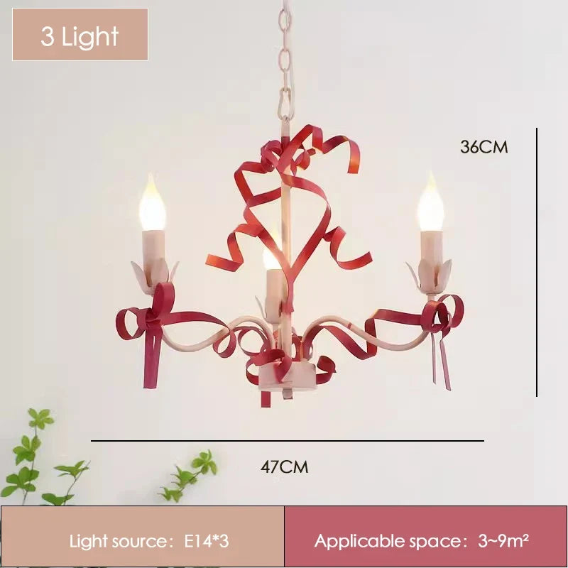 lustre princesse rose pour décoration de chambre enfant