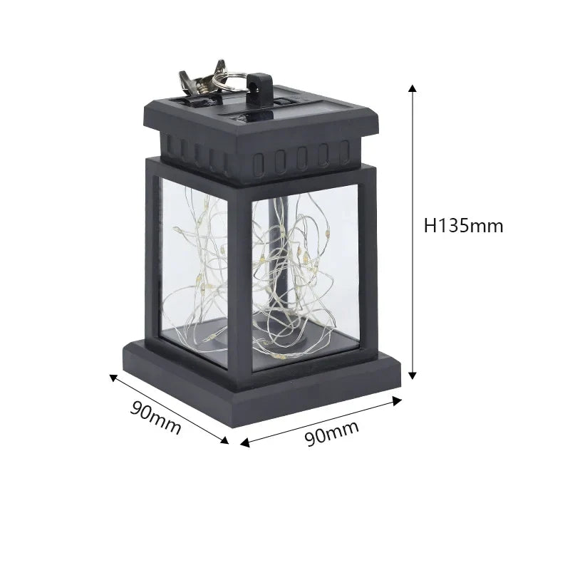 lampe solaire led étanche lanterne rétro pour jardin et cour