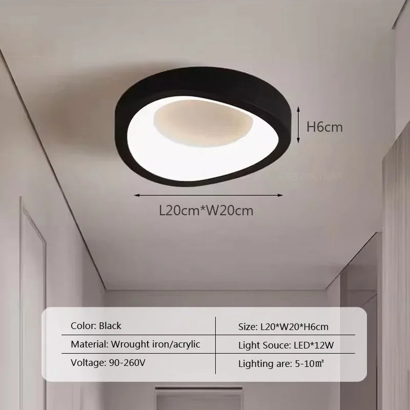 Plafonnier LED nordique pour salon