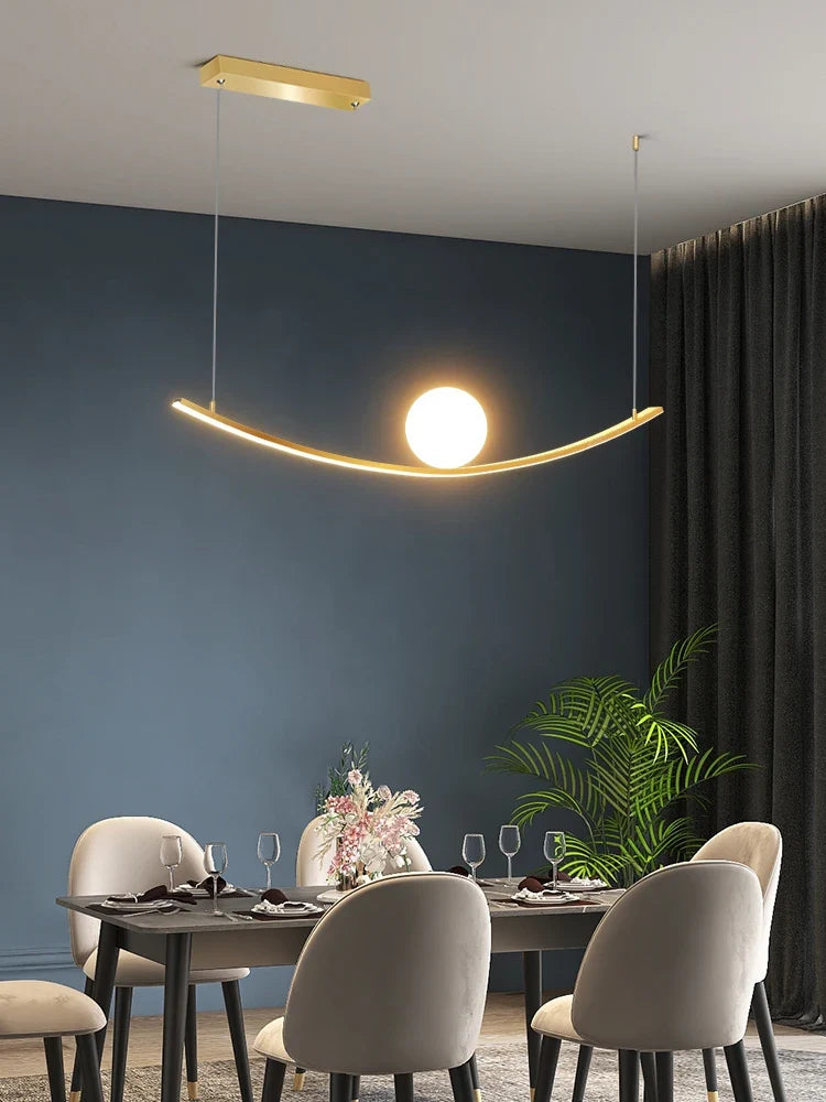 lustre de restaurant créatif dragon ball simple luxe